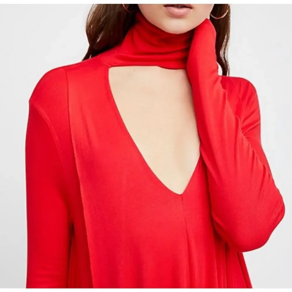 Free People Uptown Red Top